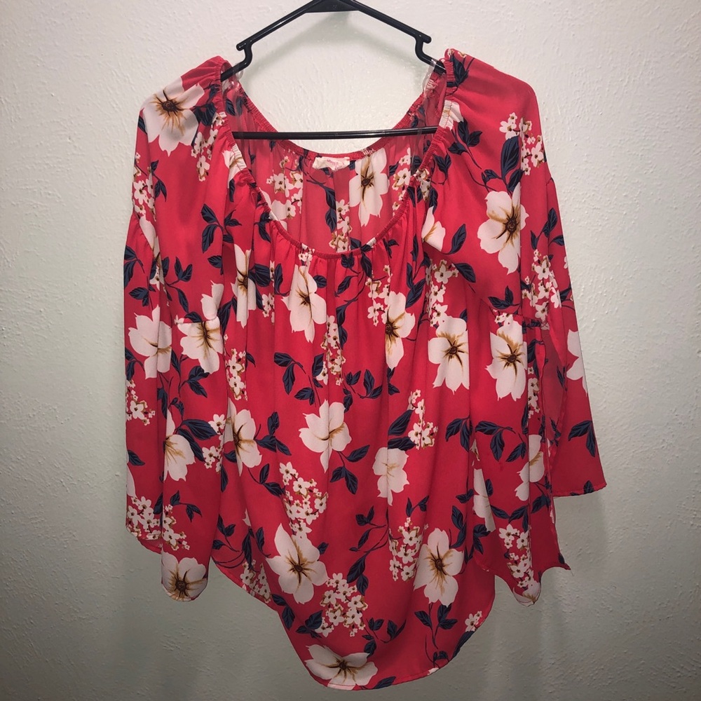 Floral Off the Shoulder Shirt